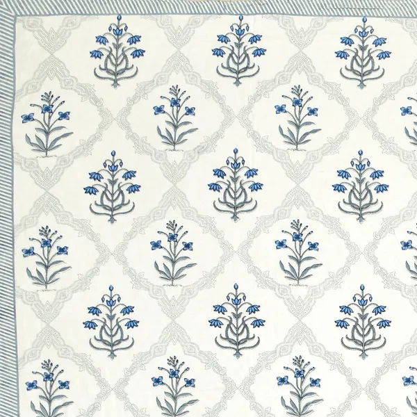Elite_Collection_Floral_Blue_Cotton_Printed__Bedsheet