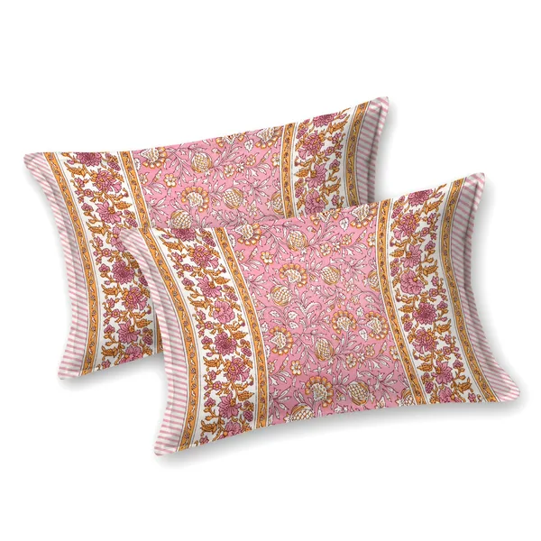 Elite_Wildflower_Design_Pink_Cotton_Printed__King_Size_Bedsheet