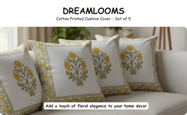 Linen_Luxe_Floral_Yellow__Cushion_Cover_-_Set_of_5