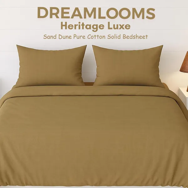 Sand_Dune_Heritage_Luxe_Pure_Cotton_Solid_Bedsheet