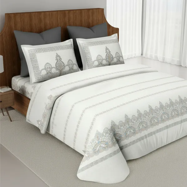 Grey_Pure_Cotton_Royal_Charm_Printed_Bedsheet