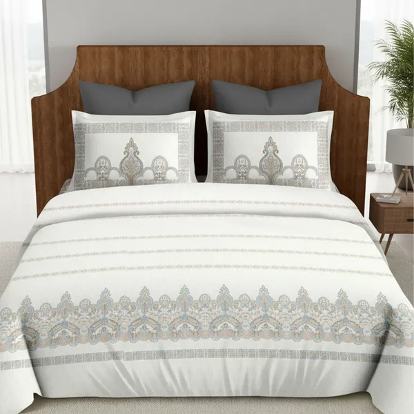 Grey_Pure_Cotton_Royal_Charm_Printed_Bedsheet
