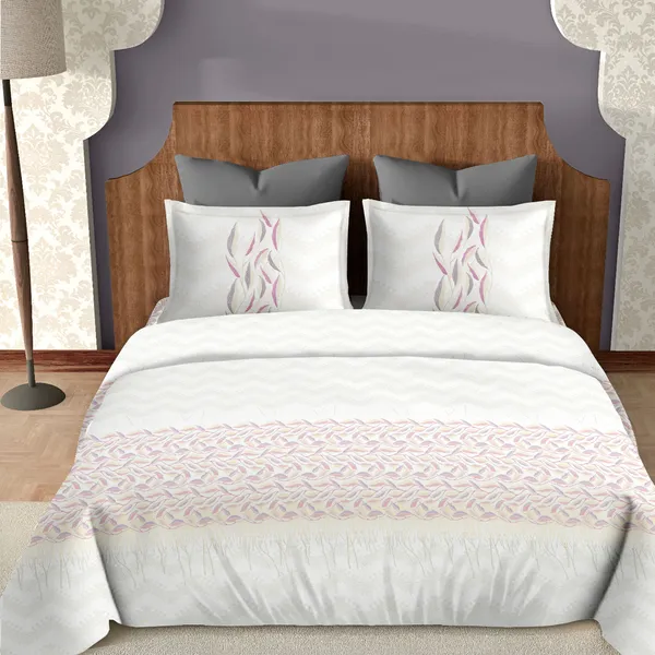 Pink_Pure_Cotton_Feather_Flow_Printed_Bedsheet