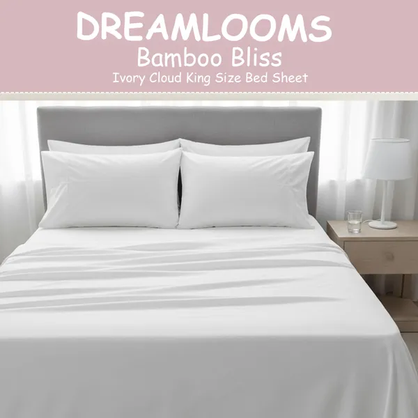 Ivory_Cloud_Bamboo_Bliss_Pure_Bamboo_Solid_Bedsheet