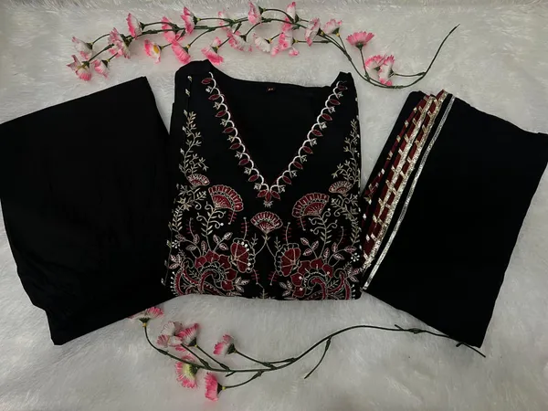 Black_Embroidered_Anarkali_Kurta_Set_with_Dupatta