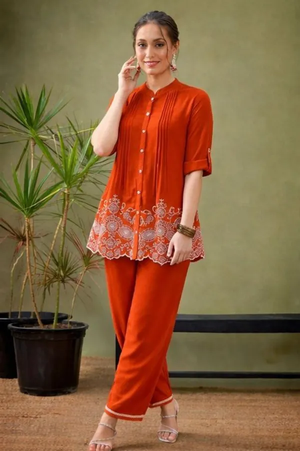Elegant_Rust_Orange_Embroidered_Co-Ord_Set