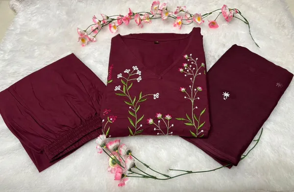 Elegant_Wine_Embroidered_Anarkali_Kurta_Set_with_Dupatta