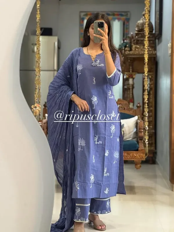Women’s_Blue_Embroidered_Kurta_Pant_Dupatta_Set_|_Elegant_Ethnic_3-Piece_Suit