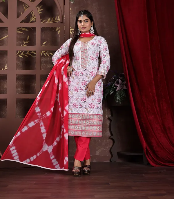 Pink_&_White_Premium_Cotton_Blend_Embroidered_&_Graphic_Print_Kurta,_Trouser_&_Dupatta_Set_For_Women