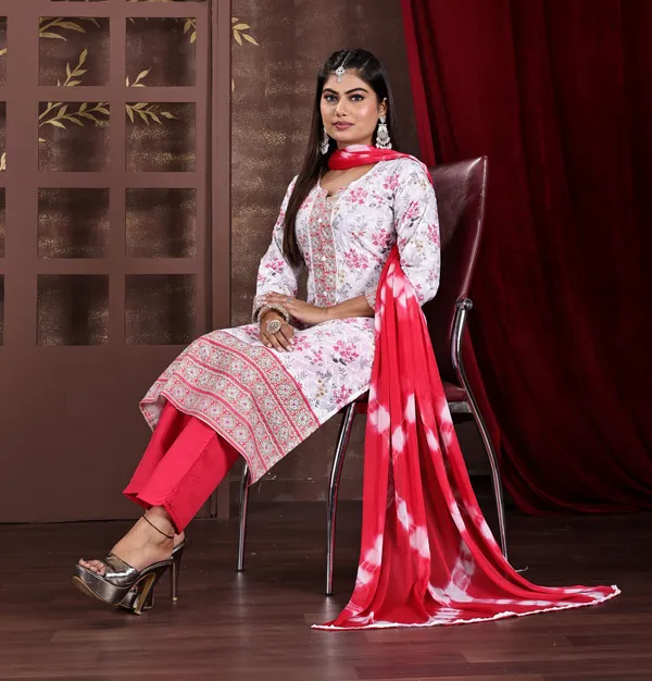 Pink_&_White_Premium_Cotton_Blend_Embroidered_&_Graphic_Print_Kurta,_Trouser_&_Dupatta_Set_For_Women