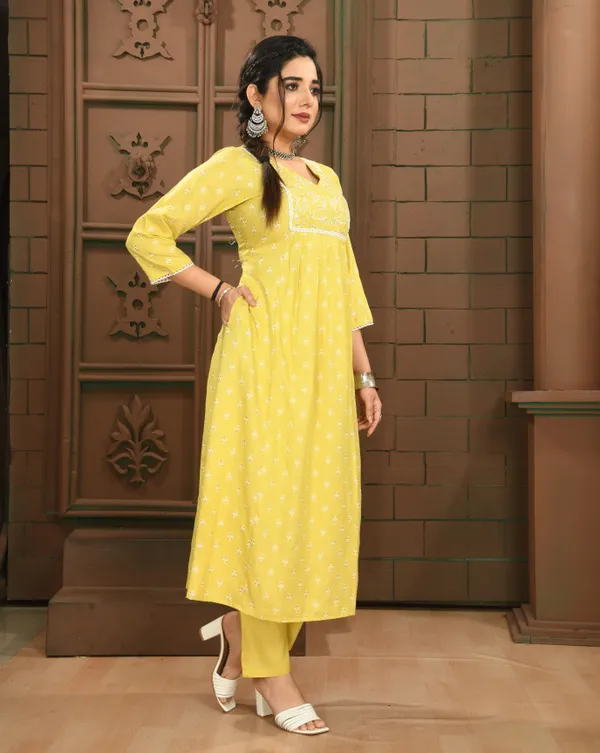 Yellow_Premium_Viscose_Rayon_Embroidered_Kurta,_Trouser_&_Dupatta_Set_For_Women
