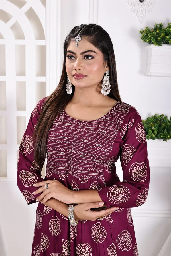Purple_Premium_Viscose_Rayon_Printed_Kurta,_Trouser_&_Dupatta_Set_For_Women