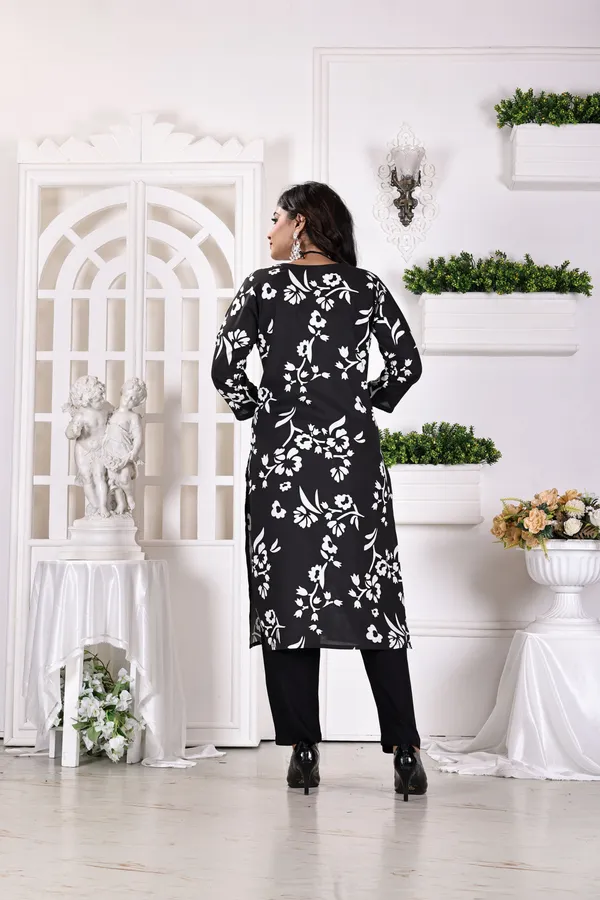 Black_Premium_Viscose_Rayon_Printed_Kurta,_Trouser_&_Dupatta_Set_For_Women
