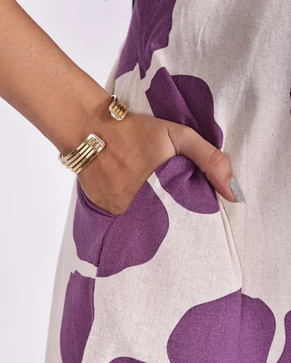 Purple_Premium_Khadi_Cotton_Printed_Kurti_&_Pant_For_Women