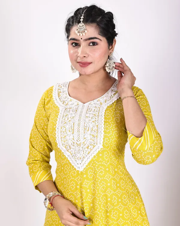 Yellow_Premium_Rayon_Slub_Embroidered_&_Printed_Kurta,_Trouser_&_Dupatta_Set_For_Women