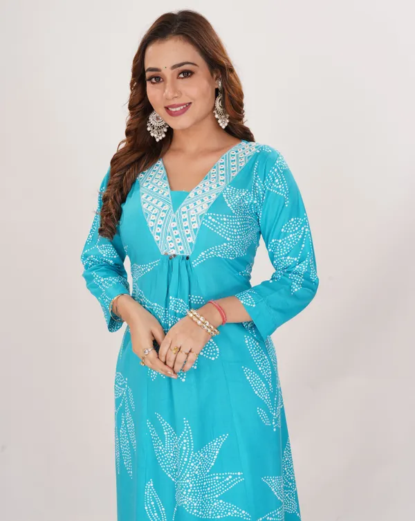 Blue_Premium_Viscose_Rayon_Embroidered_&_Printed_Kurta,_Trouser_&_Dupatta_Set_For_Women
