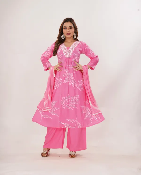Pink_Premium_Viscose_Rayon_Embroidered_&_Printed_Kurta,_Trouser_&_Dupatta_Set_For_Women