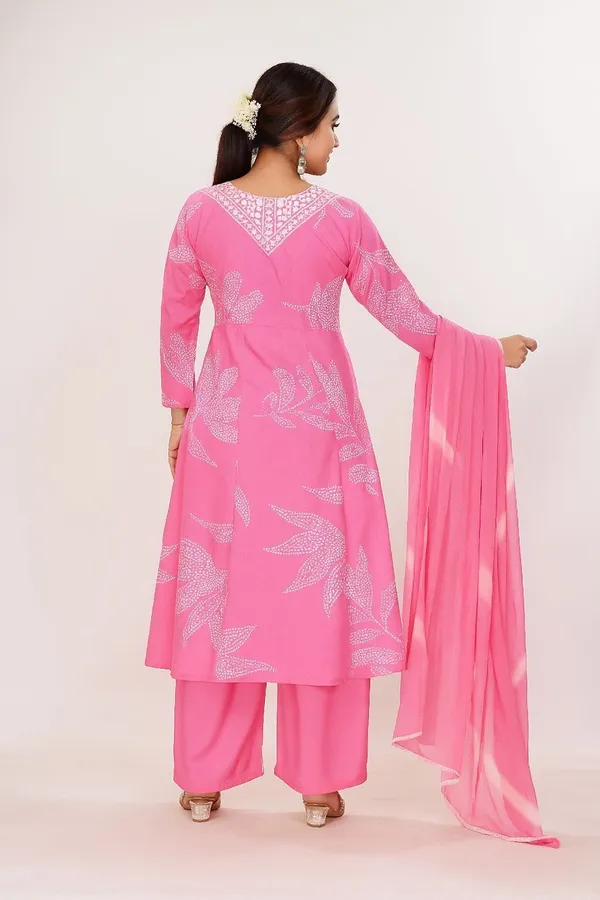 Pink_Premium_Viscose_Rayon_Embroidered_&_Printed_Kurta,_Trouser_&_Dupatta_Set_For_Women