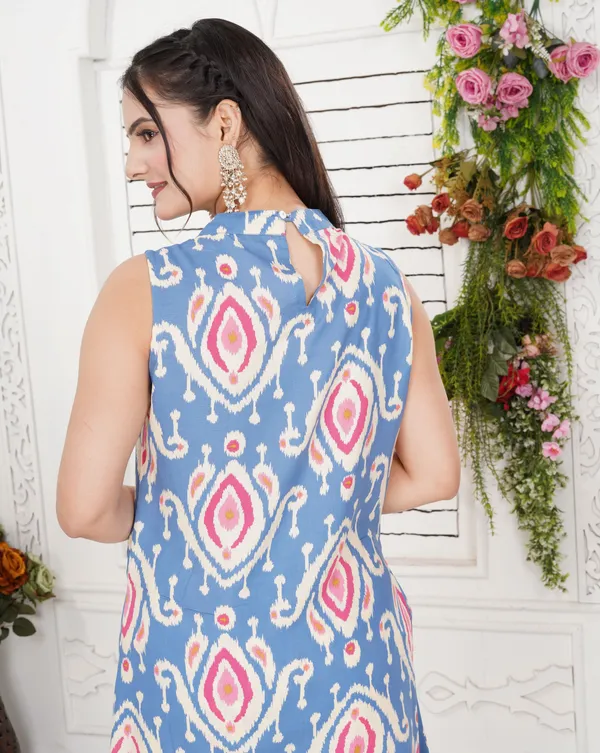 Purple_Premium_Rayon_Printed_Kurti_Set_For_Women