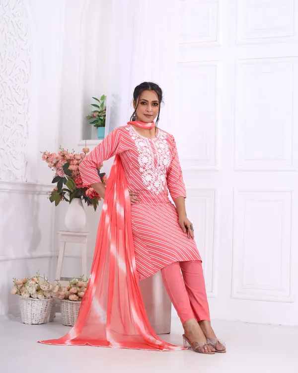 Pink_Premium_Viscose_Rayon_Embroidered_Kurta,_Trouser_&_Dupatta_Set_For_Women