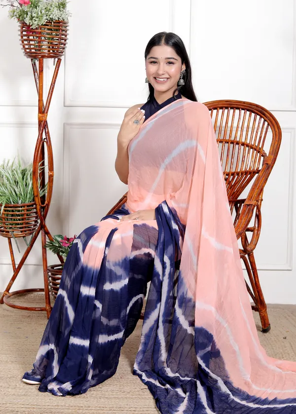 Blue_Designer_Pure_Chiffon_&_New_Trendy_Bollywood_Saree_For_Women_(With_Blouse)