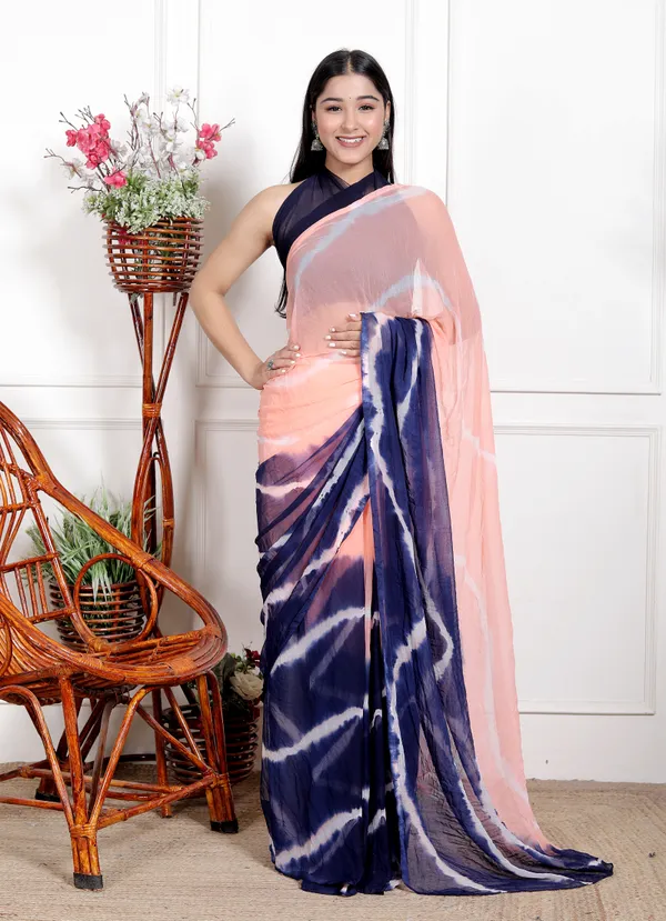 Blue_Designer_Pure_Chiffon_&_New_Trendy_Bollywood_Saree_For_Women_(With_Blouse)