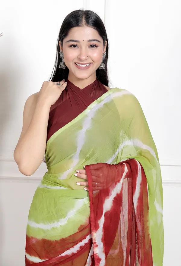 Maroon_Designer_Pure_Chiffon_&_New_Trendy_Bollywood_Saree_For_Women_(With_Blouse)