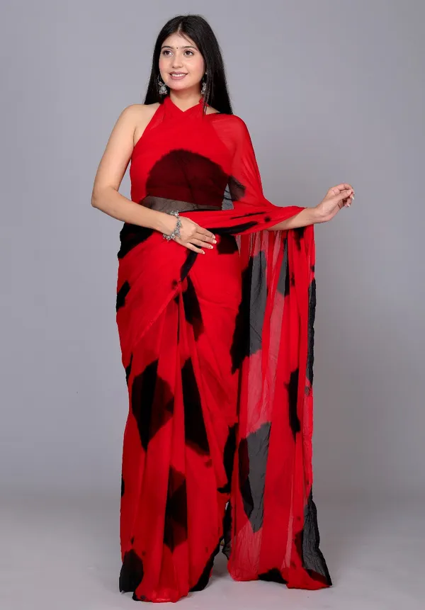 Black_Designer_Pure_Chiffon_&_New_Trendy_Bollywood_Saree_For_Women_(With_Blouse)
