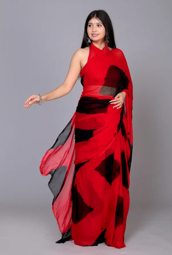 Black_Designer_Pure_Chiffon_&_New_Trendy_Bollywood_Saree_For_Women_(With_Blouse)