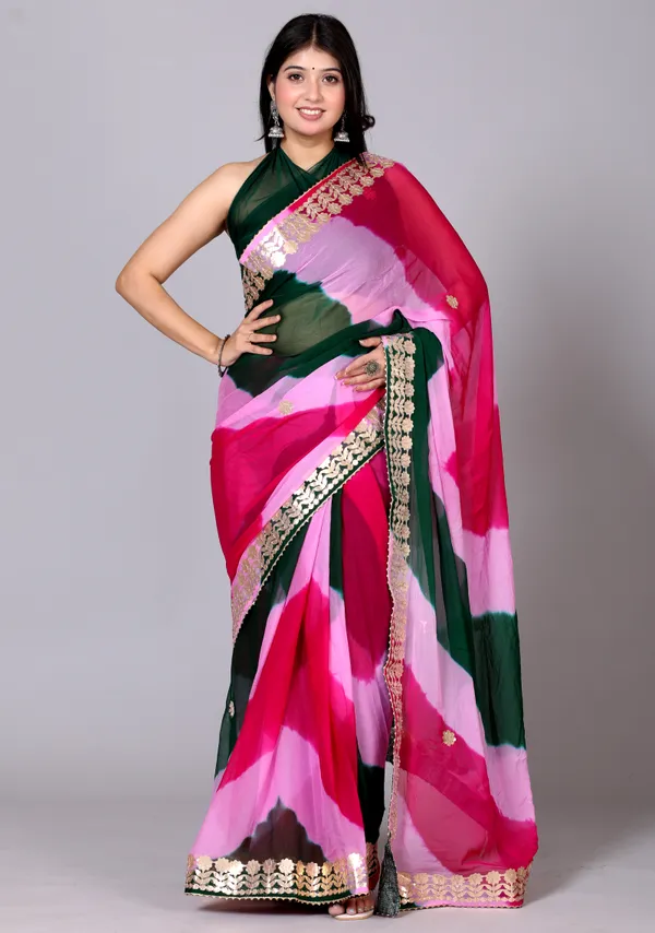 Pink_Designer_Pure_Chiffon_&_New_Trendy_Bollywood_Saree_For_Women_(With_Blouse)