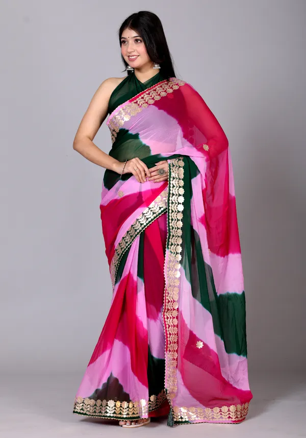 Pink_Designer_Pure_Chiffon_&_New_Trendy_Bollywood_Saree_For_Women_(With_Blouse)