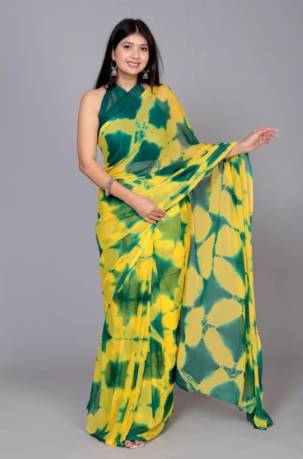 Yellow_Designer_Pure_Chiffon_&_New_Trendy_Bollywood_Saree_For_Women_(With_Blouse)