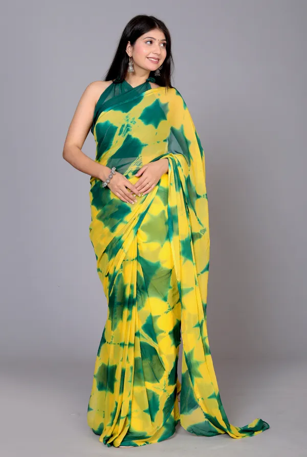Yellow_Designer_Pure_Chiffon_&_New_Trendy_Bollywood_Saree_For_Women_(With_Blouse)