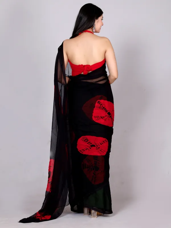 Black_Designer_Pure_Chiffon_&_New_Trendy_Bollywood_Saree_For_Women_(With_Blouse)