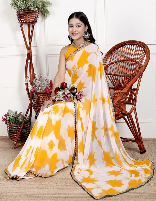 Yellow_Designer_Pure_Chiffon_&_New_Trendy_Bollywood_Saree_For_Women_(With_Blouse)