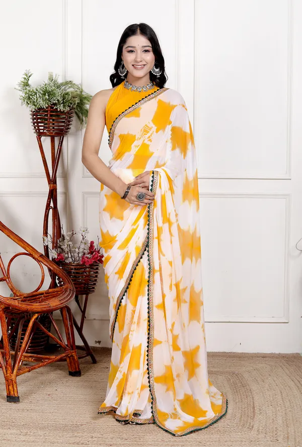 Yellow_Designer_Pure_Chiffon_&_New_Trendy_Bollywood_Saree_For_Women_(With_Blouse)