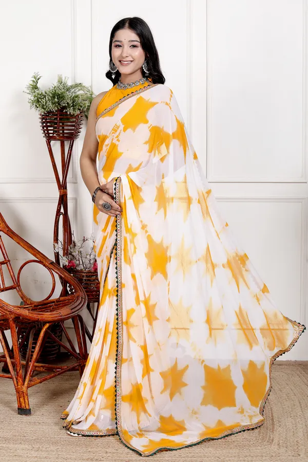 Yellow_Designer_Pure_Chiffon_&_New_Trendy_Bollywood_Saree_For_Women_(With_Blouse)