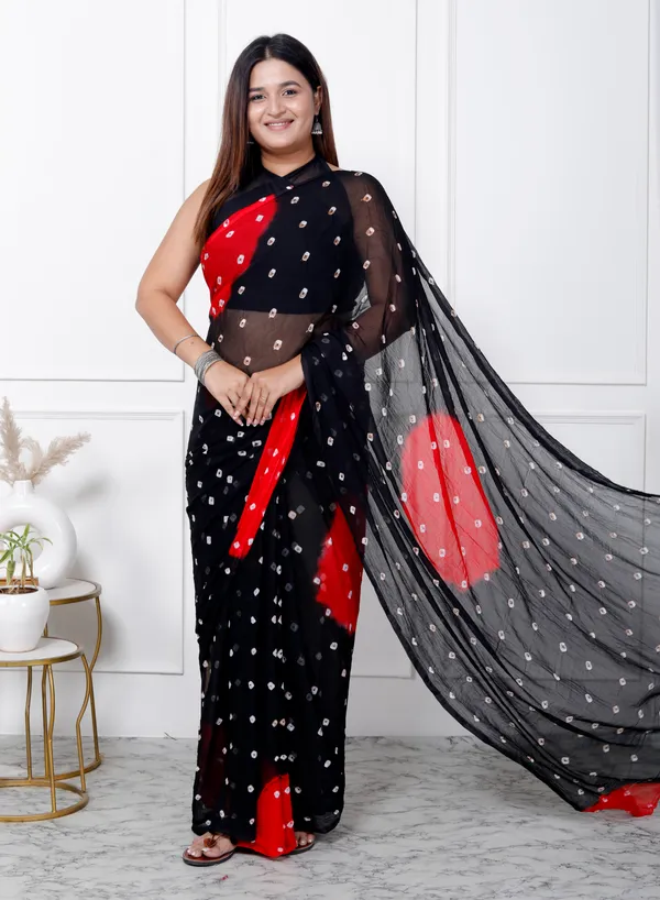 Black_Designer_Pure_Chiffon_&_New_Trendy_Bollywood_Saree_For_Women_(With_Blouse)