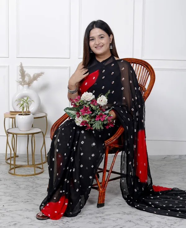 Black_Designer_Pure_Chiffon_&_New_Trendy_Bollywood_Saree_For_Women_(With_Blouse)
