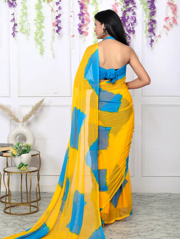 Yellow_Designer_Pure_Chiffon_&_New_Trendy_Bollywood_Saree_For_Women_(With_Blouse)