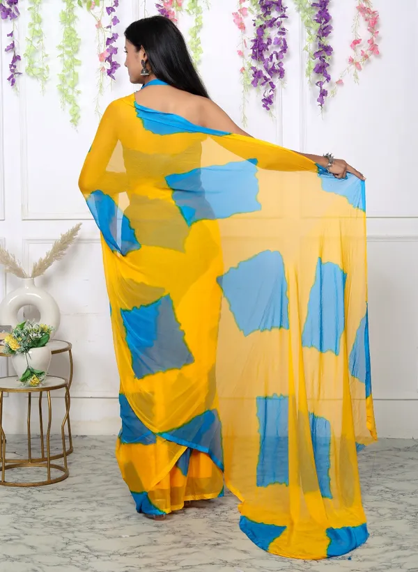 Yellow_Designer_Pure_Chiffon_&_New_Trendy_Bollywood_Saree_For_Women_(With_Blouse)