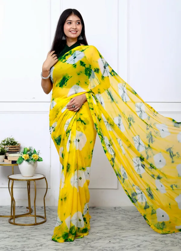 Gold_Designer_Pure_Chiffon_&_New_Trendy_Bollywood_Saree_For_Women_(With_Blouse)
