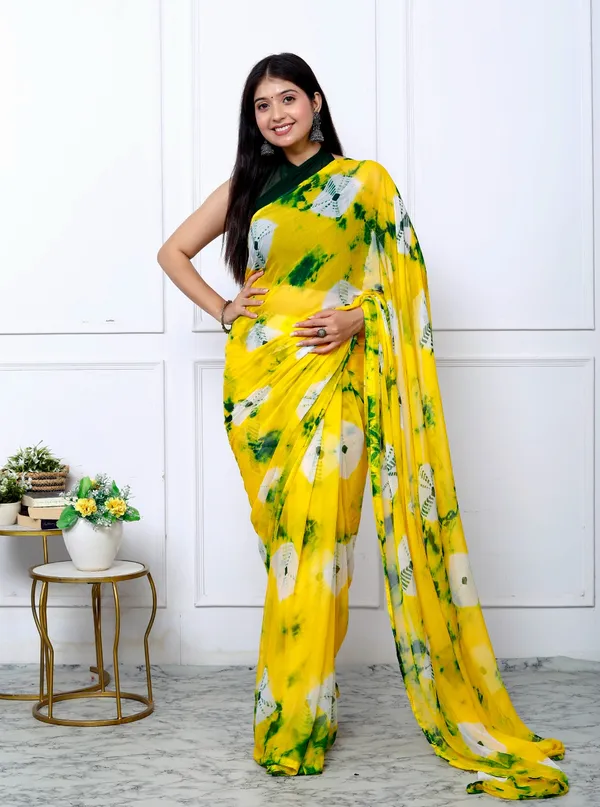 Gold_Designer_Pure_Chiffon_&_New_Trendy_Bollywood_Saree_For_Women_(With_Blouse)