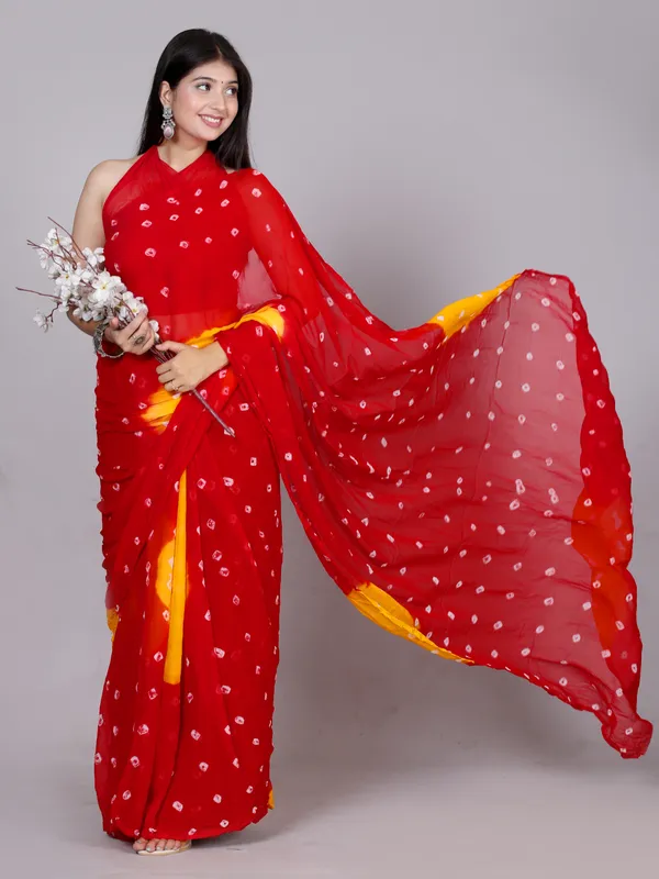Red_Designer_Pure_Chiffon_&_New_Trendy_Bollywood_Saree_For_Women_(With_Blouse)
