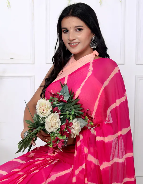 Pink_Designer_Pure_Chiffon_&_New_Trendy_Bollywood_Saree_For_Women_(With_Blouse)