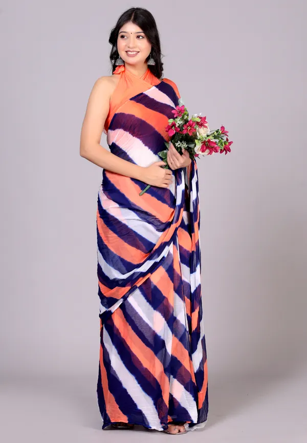Blue_Designer_Pure_Chiffon_&_New_Trendy_Bollywood_Saree_For_Women_(With_Blouse)