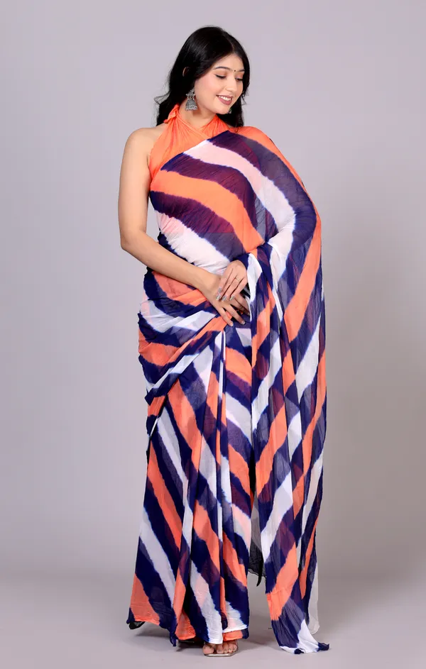 Blue_Designer_Pure_Chiffon_&_New_Trendy_Bollywood_Saree_For_Women_(With_Blouse)