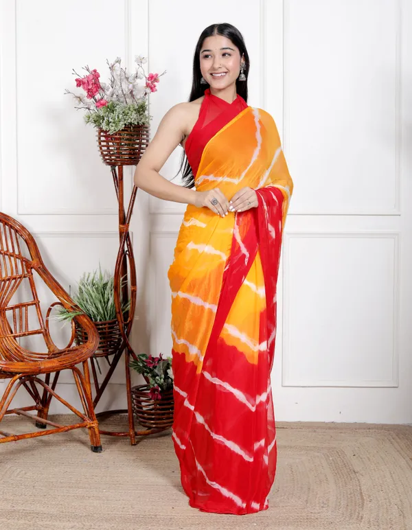 Red_Designer_Pure_Chiffon_&_New_Trendy_Bollywood_Saree_For_Women_(With_Blouse)