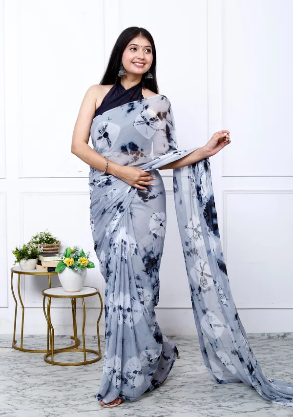 Grey_Designer_Pure_Chiffon_&_New_Trendy_Bollywood_Saree_For_Women_(With_Blouse)