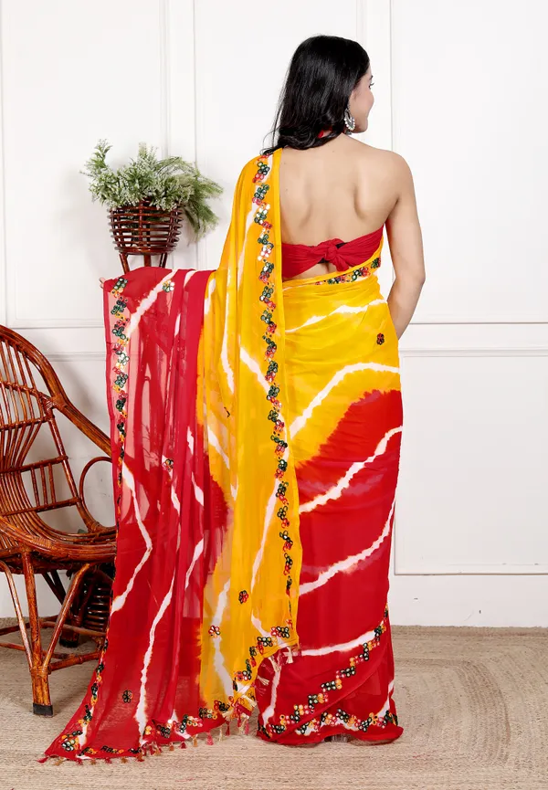 Yellow_Designer_Pure_Chiffon_&_New_Trendy_Bollywood_Saree_For_Women_(With_Blouse)